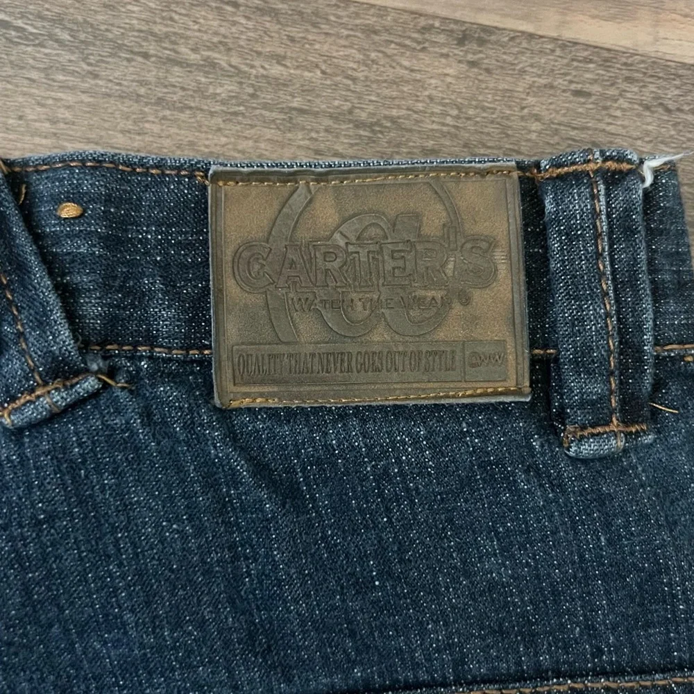 Vintage 90s Y2K Carter's Watch the Wear Youth Denim Shorts Jorts Size 7